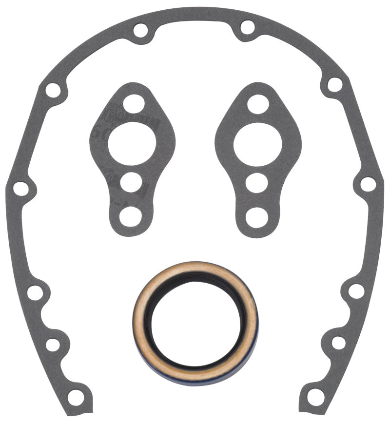 Edelbrock 6997 fits SBC Timing Cover Gasket And Oil Seal Kit
