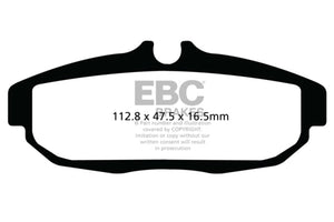 EBC DP31894C 12 fits Ford Mustang 5.8 Supercharged (GT500) Shelby Redstuff Rear Brake Pads