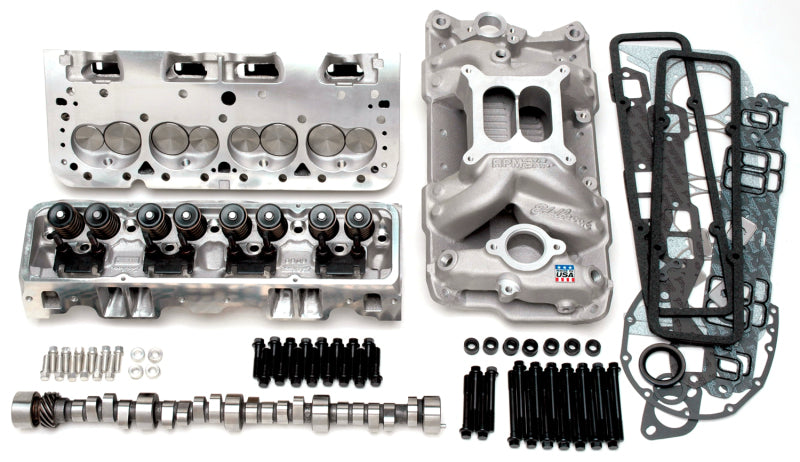 Edelbrock 2099 435Hp Total Power Package Top-End Kit for Use On 1955 And Later SB-fits Chevy