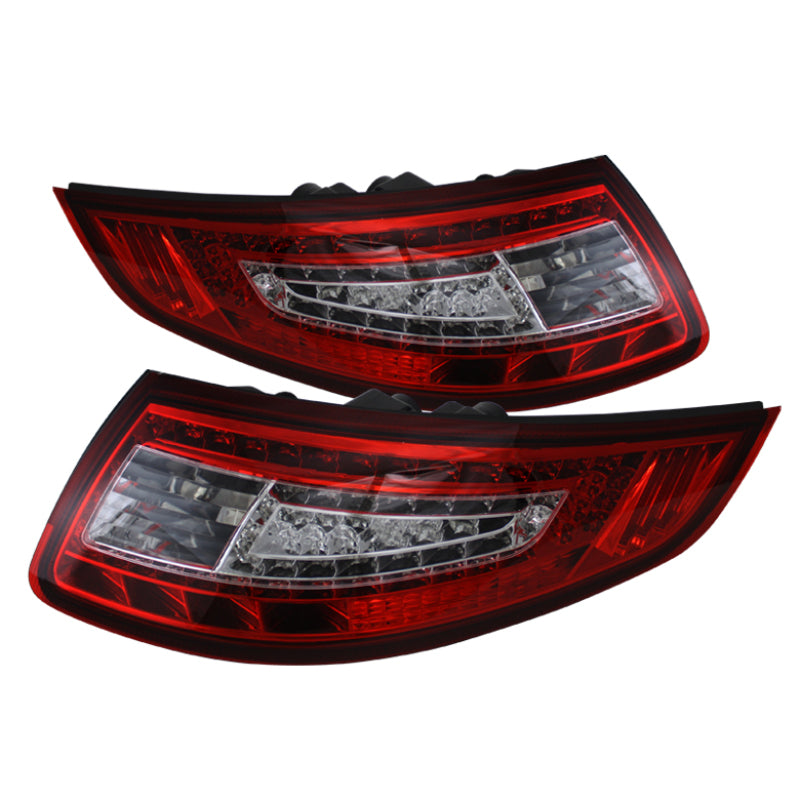 5008848 Xtune fits Porsche 05-08 911 997 LED Tail Lights Red Clear ALT-ON-P997