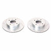 PowerStop fits Hyundai 03-05 Accent Front Evolution Drilled & Slotted Rotors -
