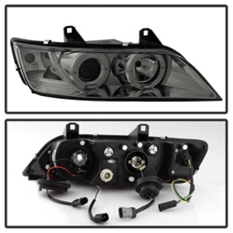 Spyder 5009104 fits BMW 96-02 Z3 Projector Headlights LED Halo Smoke High H1 Lo