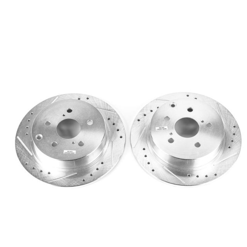 PowerStop fits Toyota 16-17 Mirai Rear Evolution Drilled & Slotted Rotors - Pair