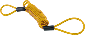 BikeMaster 132202 Bully Lock Reminder Disc Cable 4 ft. - Yellow
