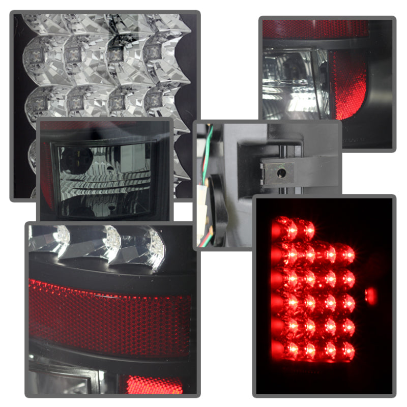 Spyder 5078094 fits Dodge 02-06 Ram 1500/Ram 2500/3500 03-06 LED Tail Light Bla