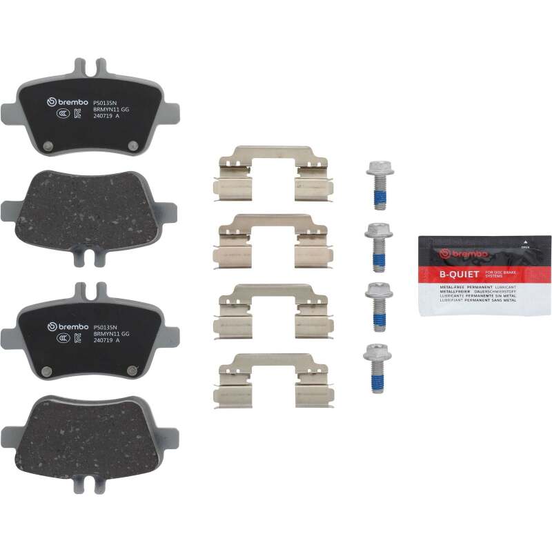 Brembo OE P50135N 14-18 fits Mercedes-Benz CLA250 Rear NAO Brake Pad