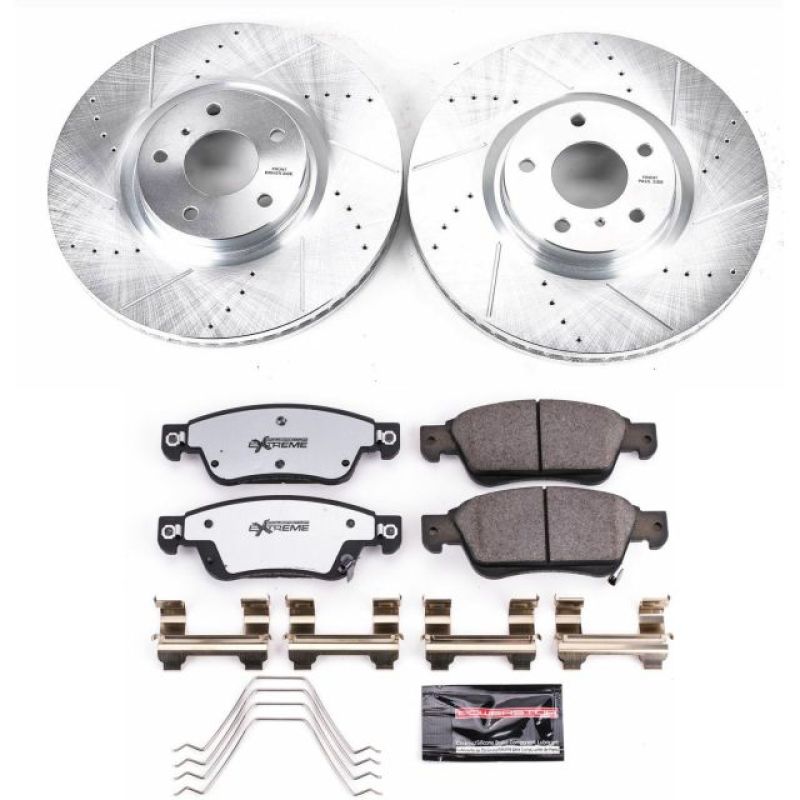 PowerStop K3022-26 07-08 fits Infiniti G35 Front Z26 Street Warrior Brake Kit