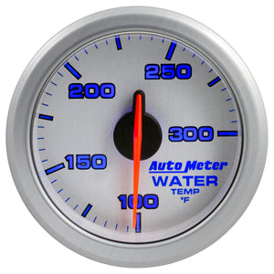 AutoMeter 9154-UL Autometer Airdrive 2-1/6in Water Temperature Gauge 100-300 Degrees F - Silver