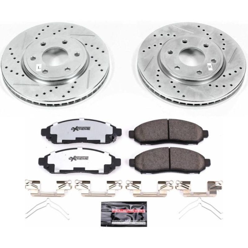 PowerStop K4611-36 05-18 fits Nissan Frontier Front Z36 Truck & Tow Brake Kit