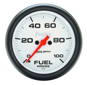 AutoMeter 5863 Autometer Phantom 2-5/8in 0-100 PSI Fuel Pressure Gauge
