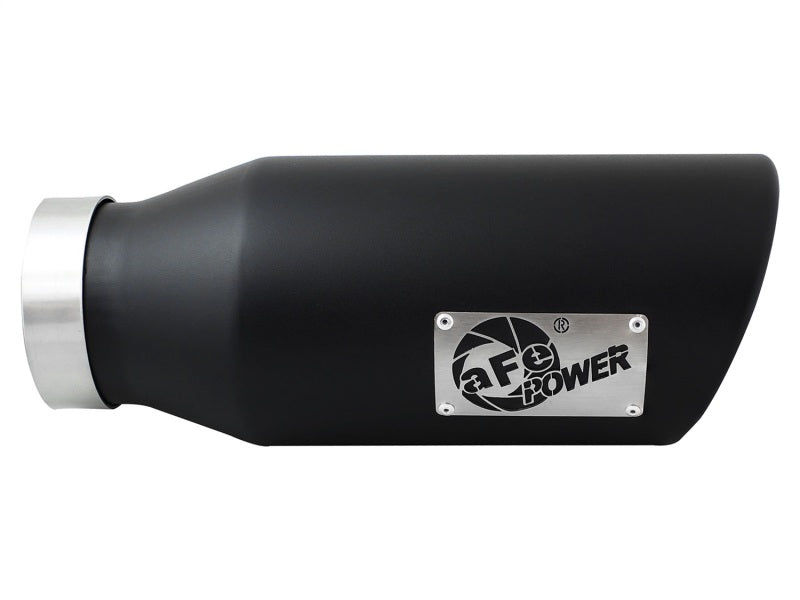 AFE 49T40606-B15 Diesel Exhaust Tip Bolt On Black 4in Inlex x 6in Outlet x 15in