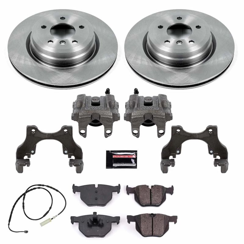 PowerStop KCOE7009 fits BMW 13-15 X1 Rear Autospecialty Brake Kit w/Calipers