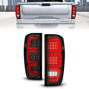 ANZO 311457 19-23 fits GMC Sierra 1500/2500HD/3500HD Black Replacement Full LED Bar Tail Light