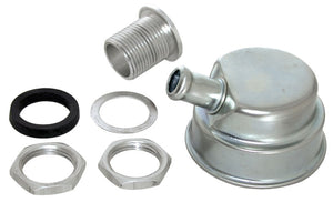 Moroso 68785 Positive Locking Breather - 3/4in Hose - Clear Finish