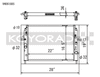 Koyo VH061885 06-13 fits Mazda MX-5 Miata (MT) Radiator