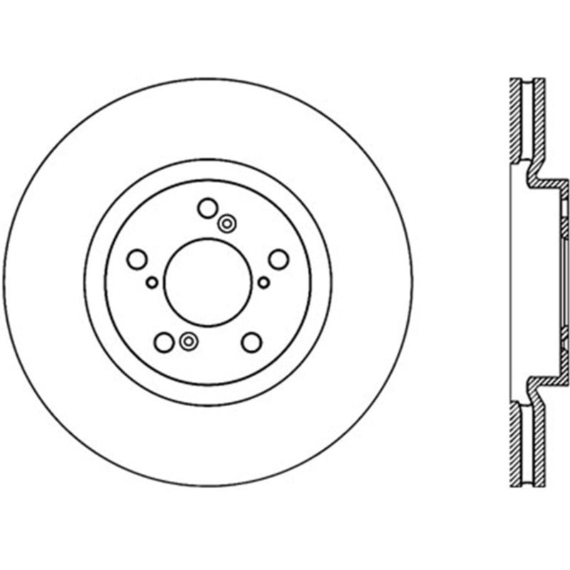 Stoptech 120.40071CRY 07-13 Acura MDX / 14-17 Acura RLX Cryo Premium Front Brake Rotor