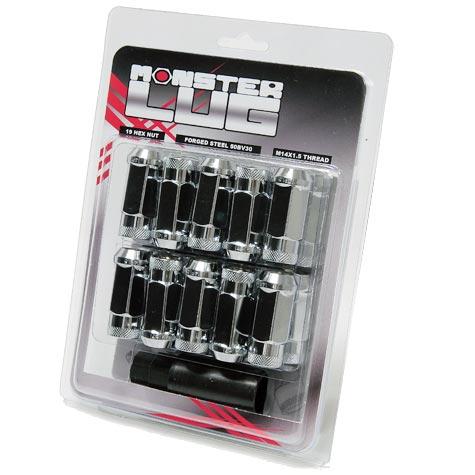 Wheel Mate 33006C Monster Open End Lug Nut Set of 20 - Chrome 14x1.50