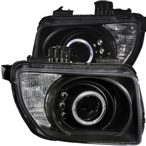 ANZO 121432 2003-2006 fits Honda Element Projector Headlights w/ Halo Black