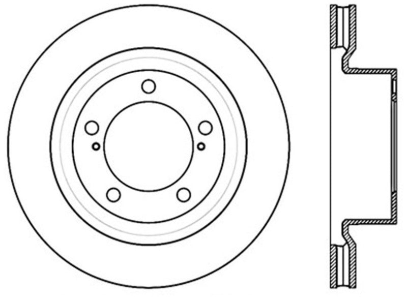 Stoptech 120.44156CRY Performance Brake Rotor 13-15 fits Toyota Sequoia/fits Tundra