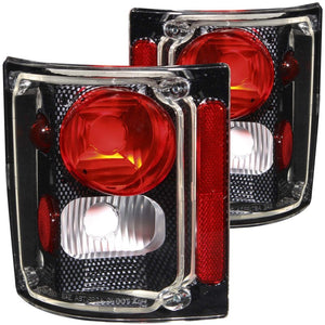 ANZO 211015 1973-1987 fits Chevrolet C 10 Taillights Carbon
