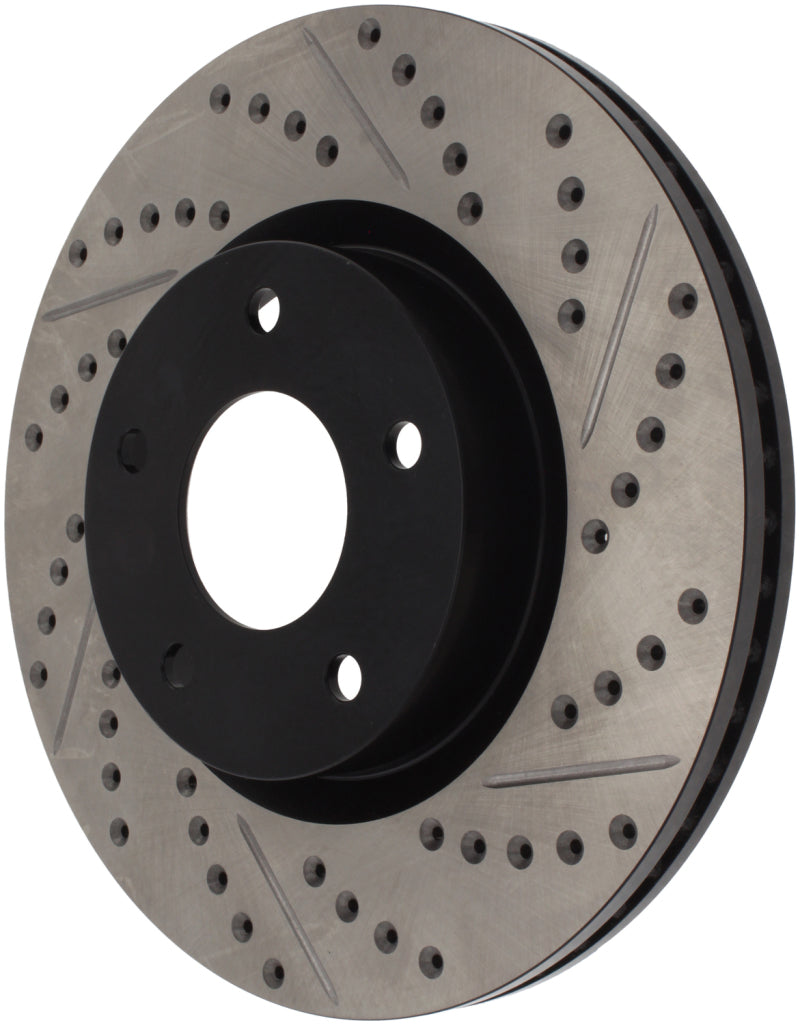 Stoptech 127.42074R 1/02-05 Infiniti G35 (alloy disc) / 6/02-05 Nissan 350Z Slotted & Drilled Right Front Rotor