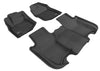 3D MAXpider 2018-2020 fits Honda Odyssey Kagu 2nd Row Floormats - Black