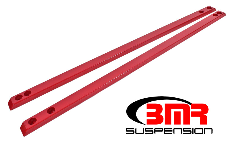 BMR CJR002R S550 Mustang Super Low Profile Chassis Jacking Rails - Red