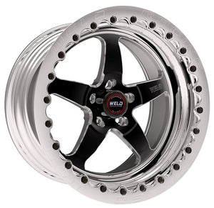 Weld  71MB7120A48G S71 17x12 / 5x4.5 BP / 4.8in. BS Black Wheel (Medium Pad) - P