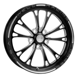 Weld 84B-1704204 V-Series 1-Piece 17x4.5 / 5x4.5 BP / 2.25in. BS Black Wheel