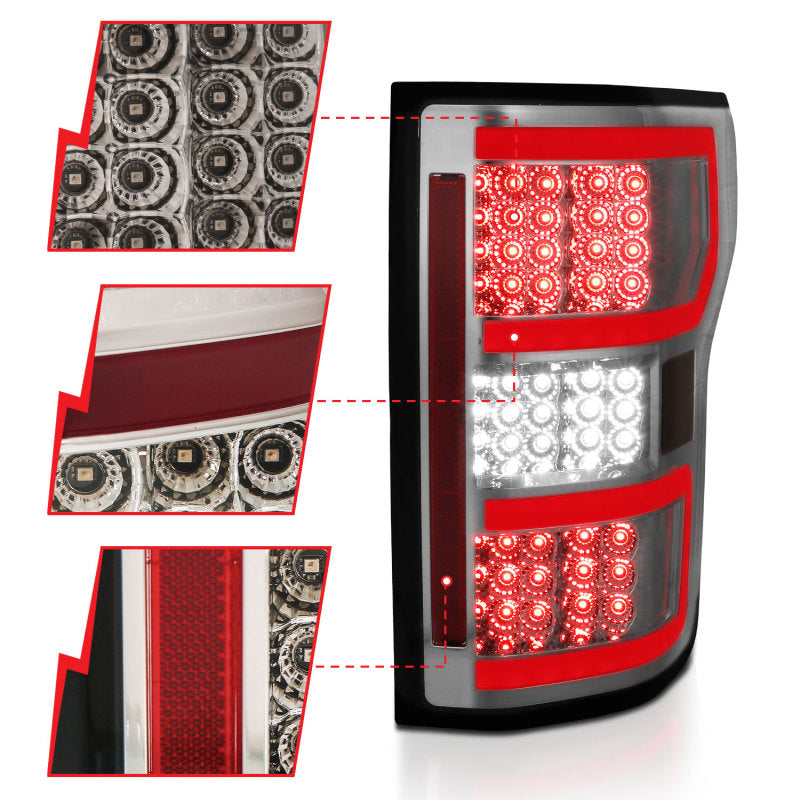 ANZO 321339 fits Ford 18-19 F-150 LED Taillights Smoke