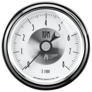 AutoMeter 2098 Autometer Prestige Pearl Series - Tachometer 3 3/8in 8K RPM In-Dash