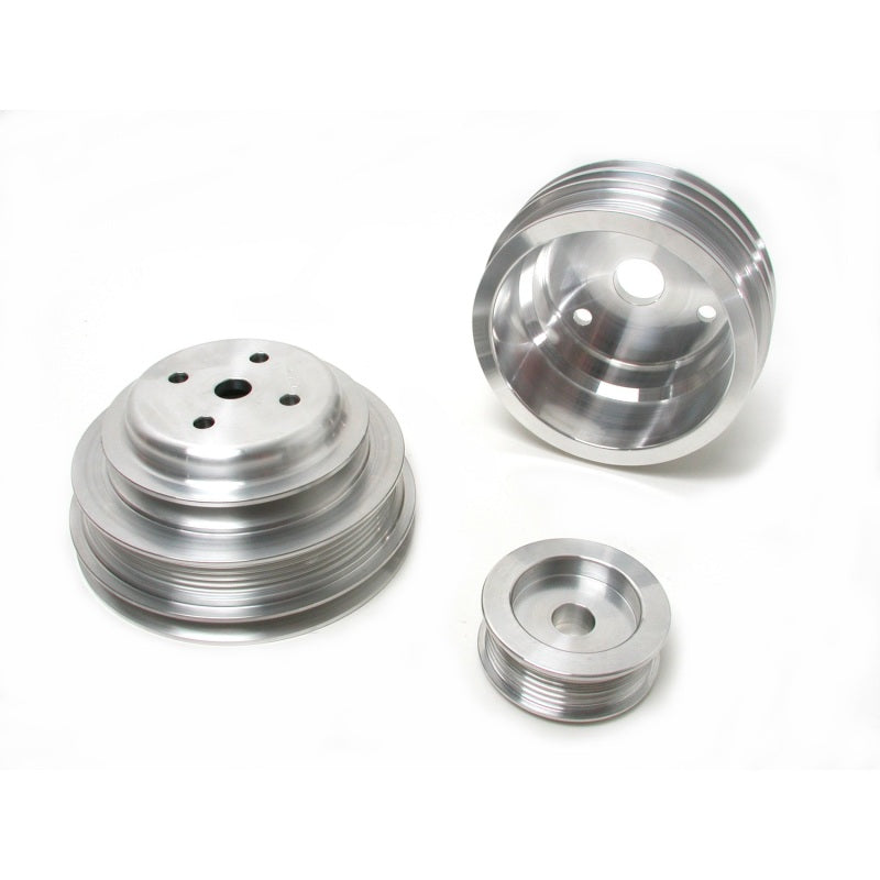 BBK  1598 GM Truck 305 350 Underdrive Pulley Kit - Lightweight CNC Billet Alumin