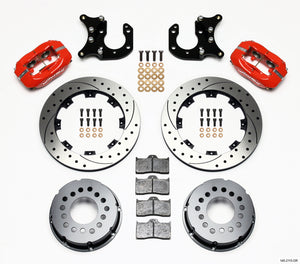 Wilwood 140-2115-DR fits Forged Dynalite P/S Rear Kit Drilled Red Big fits Ford
