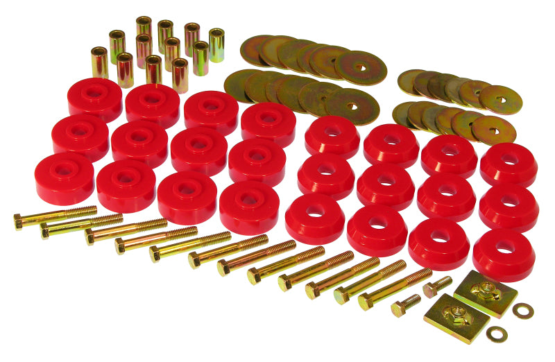 Prothane 7-145 fits Chevy Conv Impala / Belair Body Mount Kit - Red
