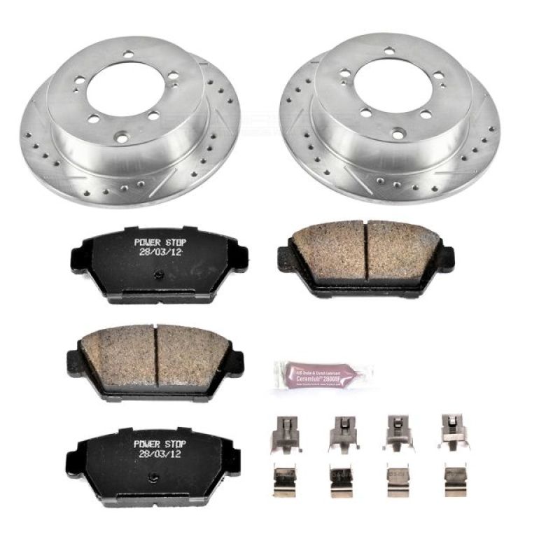 PowerStop K684 fits Eagle 90-94 Talon Rear Z23 Evolution Sport Brake Kit