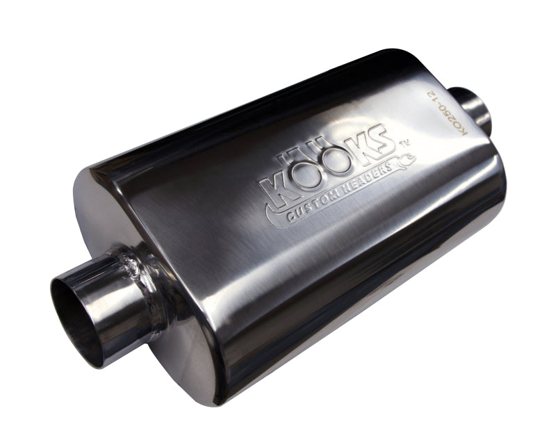 Kooks KO250-12 Universal 2 1/2in Center/Center Oval Muffler (4x8x12)