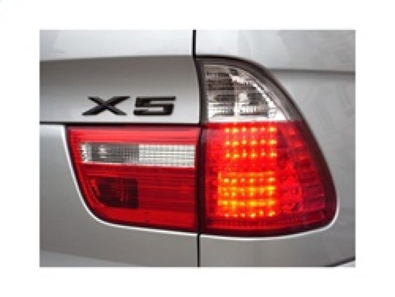 Spyder 5000804 fits BMW 00-06 E53 X5 4PCS LED Tail Lights Red Clear ALT-YD-BE53