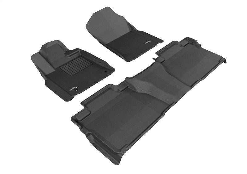 3D MAXpider L1TY15401509 2022 fits Kia EV6 Kagu 1st & 2nd Row Floormat - Black