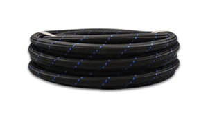 Vibrant 11972B -12 AN Two-Tone Black/Blue Nylon Braided Flex Hose (10 foot roll)