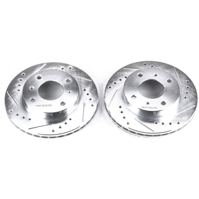PowerStop fits Infiniti 91-96 G20 Front Evolution Drilled & Slotted Rotors -