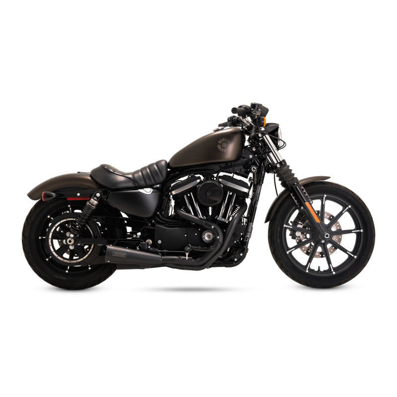 Vance 47328 & Hines 14-22 Sportsters Stainless 2-1 Upsweep Exhaust - Black