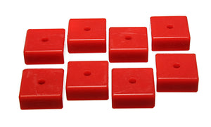 Energy Suspension 9.9535R Pad - Soft - 2-1/16in SQ x 3/8in ID x 15/16in H - Red