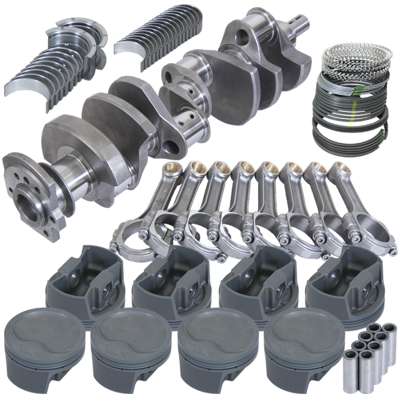 Eagle 13051030 fits Chevy 350 3.750in Crank 5.700in I-Beam Rods -16cc 4.030in Pistons Rotating Assembly