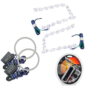 ORACLE Lighting 2642-330 Oracle 11-19 fits Chrysler 300C DRL Upgrade w/ Halo Kit - ColorSHIFT