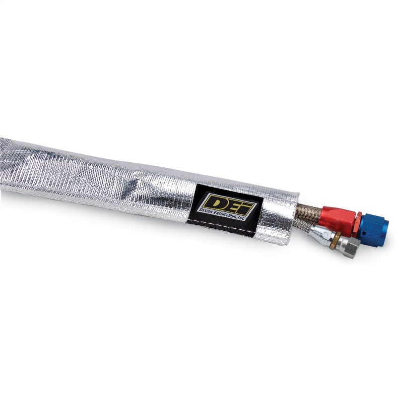 DEI  10419 Heat Sheath 1in x 3ft - Aluminized Sleeving - Sewn Edge