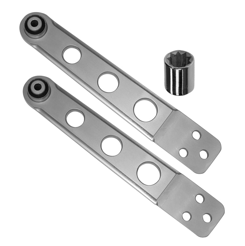 SPC Performance 69400 02-06 fits Honda CR-V/fits Acura RSX/03-10 Element Silver Anodized Rear Lower Control Arms