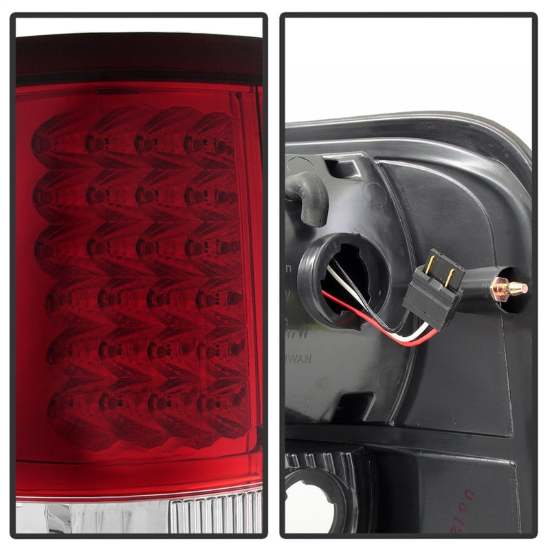 5034069 Xtune fits Ford 04-08 F150 Styleside LED Tail Lights Red Clear ALT-ON-