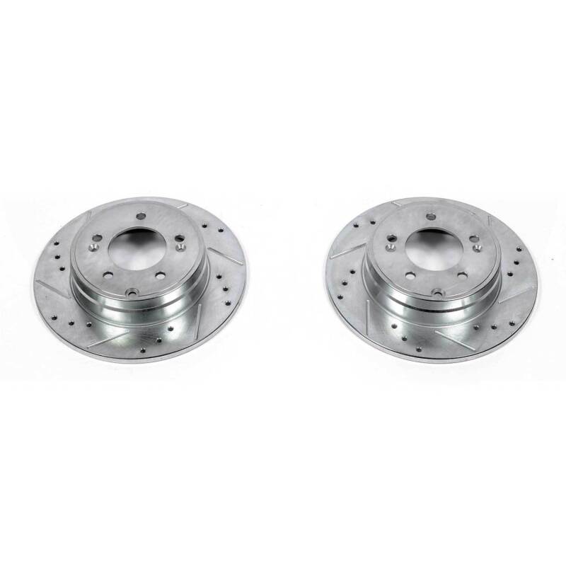 PowerStop fits Hyundai 09-17 Azera Rear Evolution Drilled & Slotted Rotors -