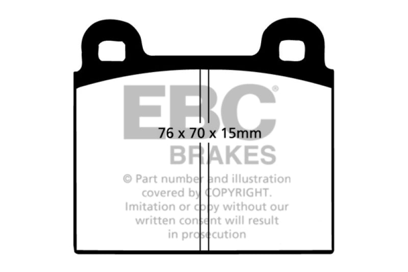 EBC DP2103 fits Alfa Romeo 68-72 1750 1.75 Greenstuff Front Brake Pads