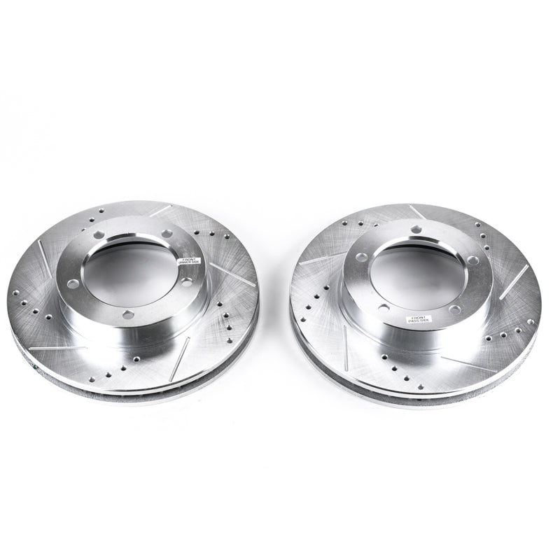 PowerStop fits Lexus 98-07 LX470 Front Evolution Drilled & Slotted Rotors - Pair